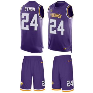 cheap Vikings #24 Camryn Bynum Purple Team Color Men's Stitched NFL Limited Tank Top Suit Jersey