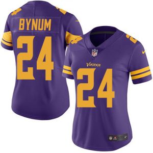 cheap Vikings #24 Camryn Bynum Purple Women's Stitched NFL Limited Rush Jersey