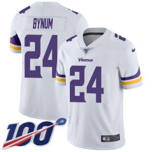 cheap Vikings #24 Camryn Bynum White Men's Stitched NFL 100th Season Vapor Limited Jersey