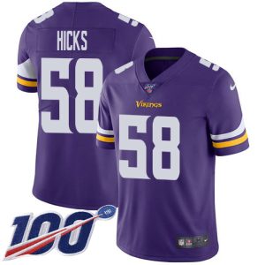 cheap Vikings #58 Jordan Addison Purple Team Color Youth Stitched NFL 100th Season Vapor Untouchable Limited Jersey