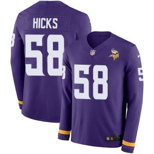 vikings #58 jordan addison purple team color youth stitched nfl limited therma long sleeve cheap jersey