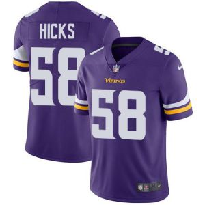 Vikings #58 Jordan Hicks Purple Team Color Men's Stitched NFL Vapor Untouchable Limited Jersey