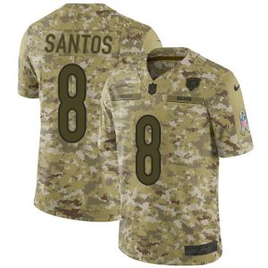 Bears #8 Cairo Santos Camo Men's Stitched NFL Limited 2018 Salute To Service Jersey