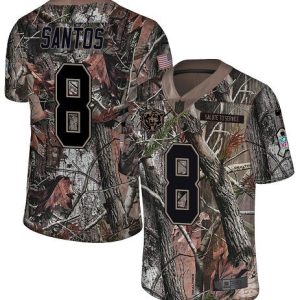 cheap Bears #8 Cairo Santos Camo Youth Stitched NFL Limited Rush Realtree Jersey