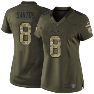 Bears #8 Cairo Santos Green Women's Stitched NFL Limited 2015 Salute to Service Jersey