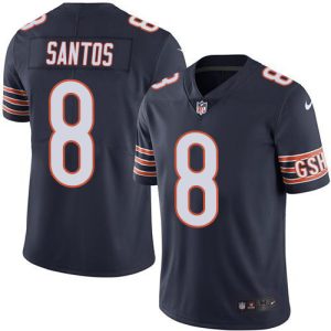 bears #8 cairo santos navy blue team color youth stitched nfl vapor untouchable limited wholesale jersey