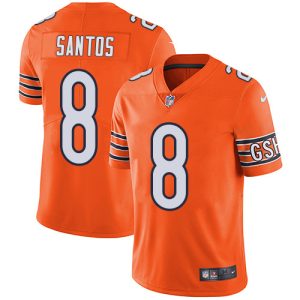 Bears #8 Cairo Santos Orange Youth Stitched NFL Limited Rush Jersey