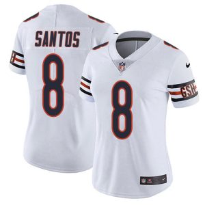 bears #8 cairo santos white women's stitched nfl vapor untouchable limited cheap jersey