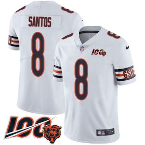 Bears #8 Cairo Santos White Youth Stitched NFL 100th Season Vapor Untouchable Limited Jersey