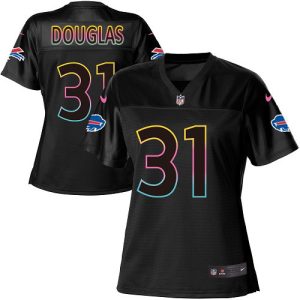 bills #31 rasul douglas black women's nfl fashion game cheap jersey