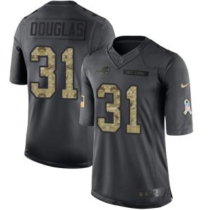 cheap Bills #31 Rasul Douglas Black Youth Stitched NFL Limited 2016 Salute to Service Jersey