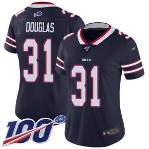 wholesale Bills #31 Rasul Douglas Navy Women's Stitched NFL Limited Inverted Legend 100th Season Jersey