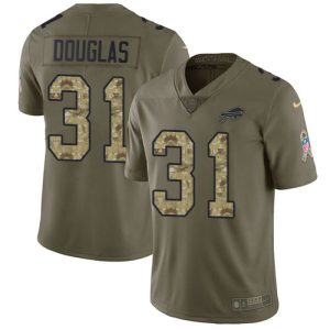 Bills #31 Rasul Douglas Olive/Camo Youth Stitched NFL Limited 2017 Salute To Service Jersey