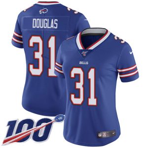 cheap Bills #31 Rasul Douglas Royal Blue Team Color Women's Stitched NFL 100th Season Vapor Untouchable Limited Jersey