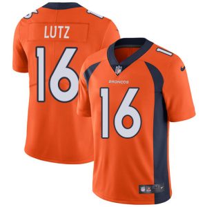 cheap Broncos #16 Wil Lutz Orange Team Color Men's Stitched NFL Vapor Untouchable Limited Jersey