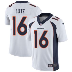 Broncos #16 Wil Lutz White Men's Stitched NFL Vapor Untouchable Limited Jersey