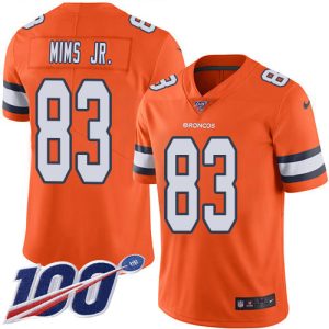 broncos #83 marvin mims jr. orange men's stitched nfl limited rush 100th season cheap jersey