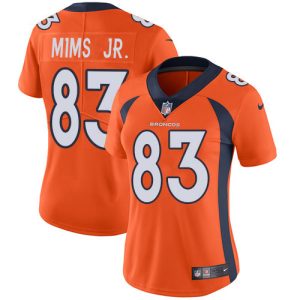 cheap Broncos #83 Marvin Mims Jr. Orange Team Color Women's Stitched NFL Vapor Untouchable Limited Jersey