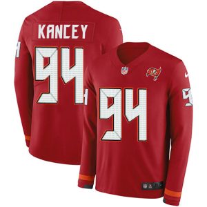 buccaneers #94 calijah kancey red team color youth stitched nfl limited therma long sleeve cheap jersey