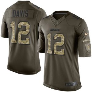 cheap Chargers #12 Derius Davis Green Men's Stitched NFL Limited 2015 Salute to Service Jersey