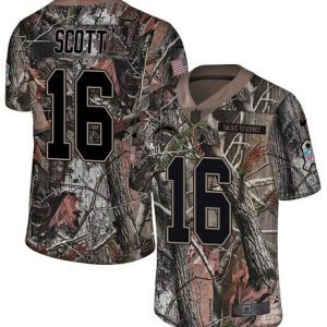 cheap Chargers #16 J.K. Scott Camo Men's Stitched NFL Limited Rush Realtree Jersey