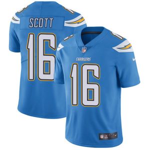 chargers #16 j.k. scott electric blue alternate men's stitched nfl vapor untouchable limited cheap jersey