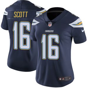 cheap Chargers #16 J.K. Scott Navy Blue Team Color Women's Stitched NFL Vapor Untouchable Limited Jersey