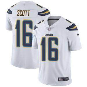 chargers #16 j.k. scott white men's stitched nfl vapor untouchable limited cheap jersey