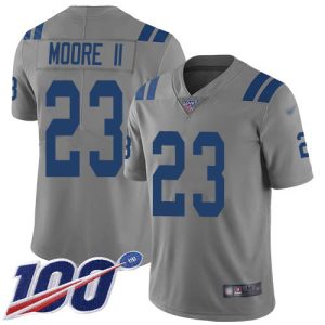 colts #23 kenny moore ii gray youth stitched nfl limited inverted legend 100th season wholesale jersey