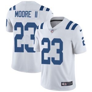 colts #23 kenny moore ii men's white retired player limited wholesale jersey