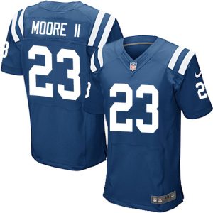 wholesale Colts #23 Kenny Moore II Royal Blue Team Color Men's Stitched NFL Vapor Untouchable Elite Jersey