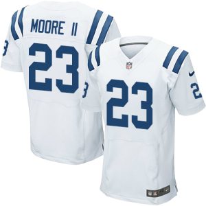 cheap Colts #23 Kenny Moore II White Men's Stitched NFL Elite Jersey