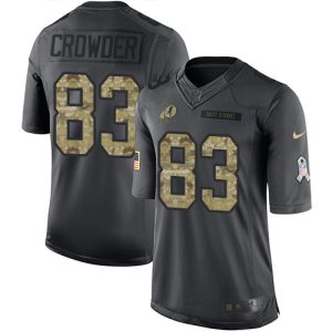 Commanders #83 Jamison Crowder Black Men's Stitched NFL Limited 2016 Salute to Service Jersey