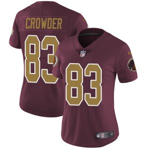 Commanders #83 Jamison Crowder Burgundy Red Alternate Women's Stitched NFL Vapor Untouchable Limited Jersey