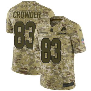 wholesale Commanders #83 Jamison Crowder Camo Men's Stitched NFL Limited 2018 Salute To Service Jersey