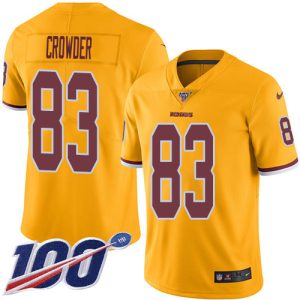 Commanders #83 Jamison Crowder Gold Men's Stitched NFL Limited Rush 100th Season Jersey