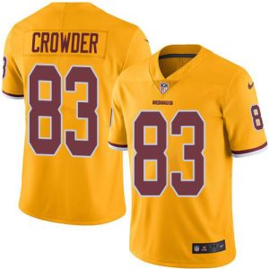 commanders #83 jamison crowder gold men's stitched nfl limited rush cheap jersey