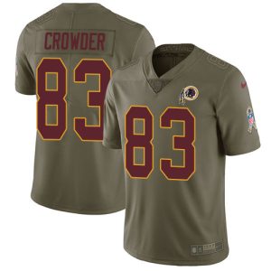 wholesale Commanders #83 Jamison Crowder Olive Men's Stitched NFL Limited 2017 Salute To Service Jersey