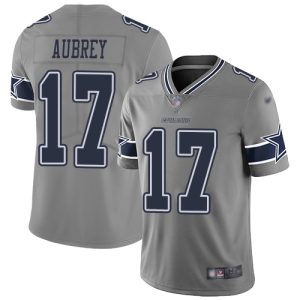 Cowboys #17 Brandon Aubrey Gray Youth Stitched NFL Limited Inverted Legend Jersey