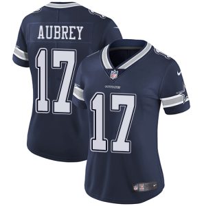 cowboys #17 brandon aubrey navy blue team color women's stitched nfl vapor untouchable limited cheap jersey