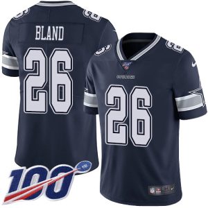 cheap Cowboys #26 DaRon Bland Navy Blue Team Color Youth Stitched NFL 100th Season Vapor Untouchable Limited Jersey