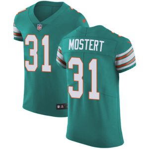 Dolphins #31 Raheem Mostert Aqua Green Alternate Men's Stitched NFL New Elite Jersey