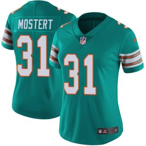 dolphins #31 raheem mostert aqua green alternate women's stitched nfl vapor untouchable limited cheap jersey