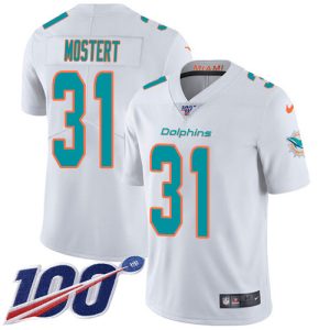 dolphins #31 raheem mostert white men's stitched nfl 100th season vapor limited cheap jersey