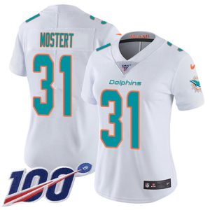 dolphins #31 raheem mostert white women's stitched nfl 100th season vapor untouchable limited cheap jersey