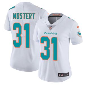 Dolphins #31 Raheem Mostert White Women's Stitched NFL Vapor Untouchable Limited Jersey