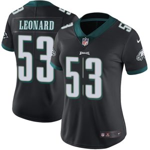 cheap Eagles #53 Shaquille Leonard Black Alternate Women's Stitched NFL Vapor Untouchable Limited Jersey