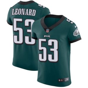 eagles #53 shaquille leonard green team color men's stitched nfl vapor untouchable elite cheap jersey