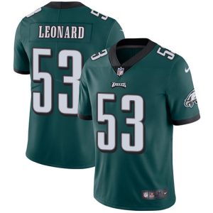 cheap Eagles #53 Shaquille Leonard Green Team Color Men's Stitched NFL Vapor Untouchable Limited Jersey