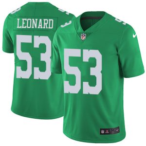 cheap Eagles #53 Shaquille Leonard Green Youth Stitched NFL Limited Rush Jersey